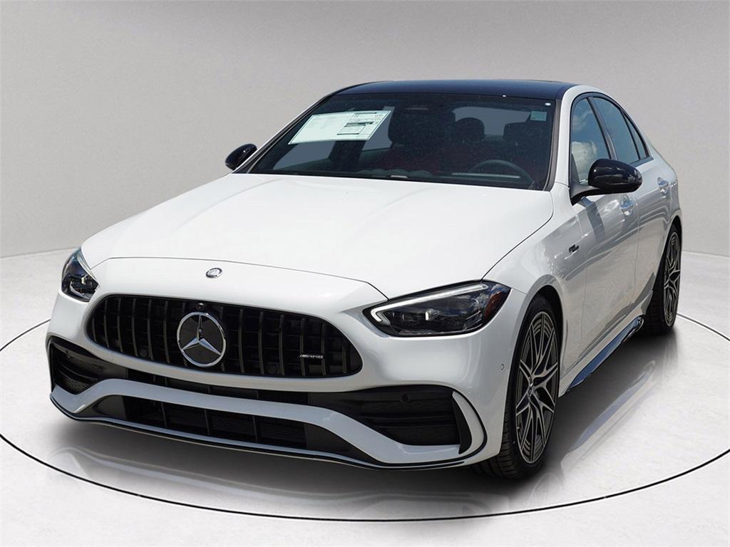 new 2025 Mercedes-Benz AMG C 43 car, priced at $71,710