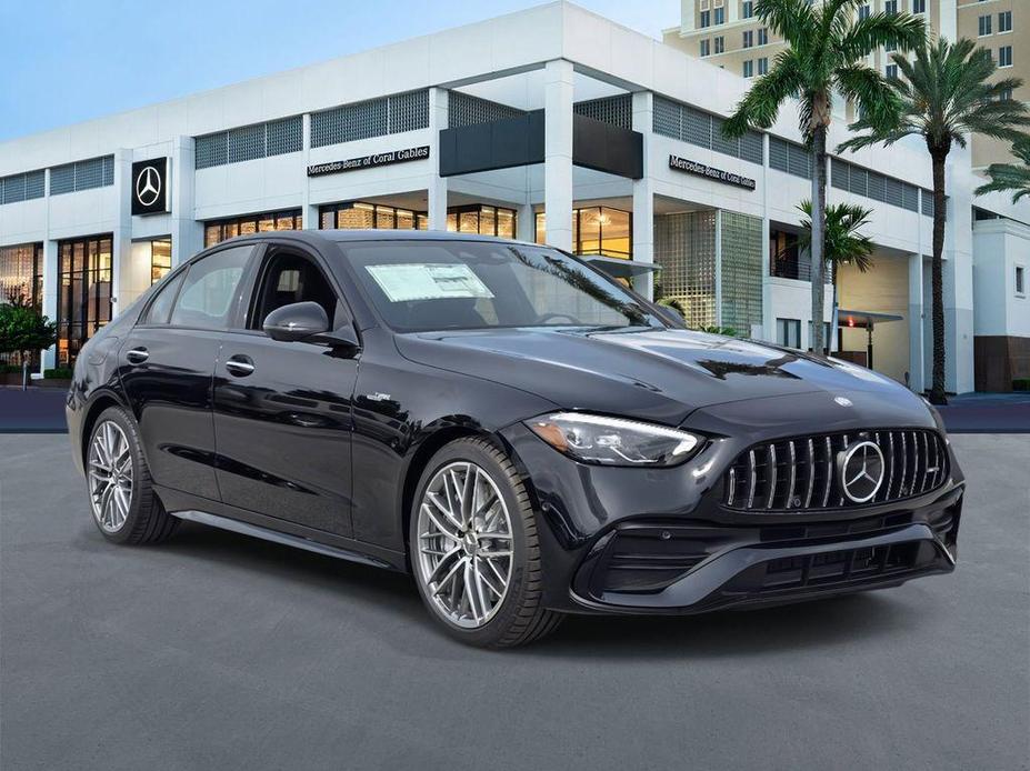 new 2024 Mercedes-Benz AMG C 43 car, priced at $65,610