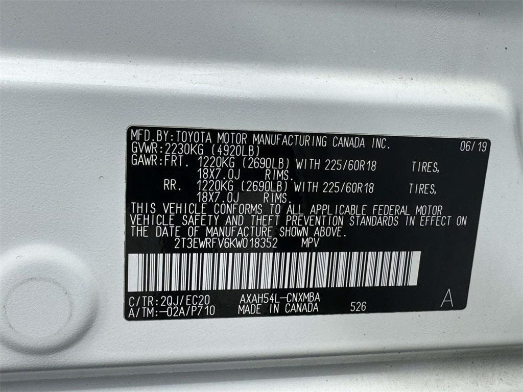 used 2019 Toyota RAV4 Hybrid car, priced at $25,000