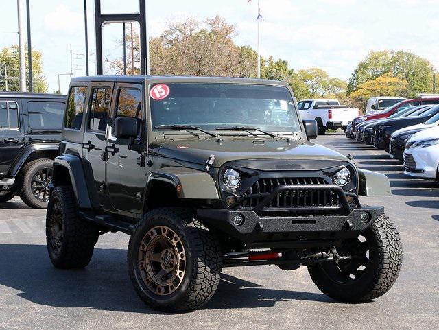 used 2015 Jeep Wrangler Unlimited car, priced at $18,475