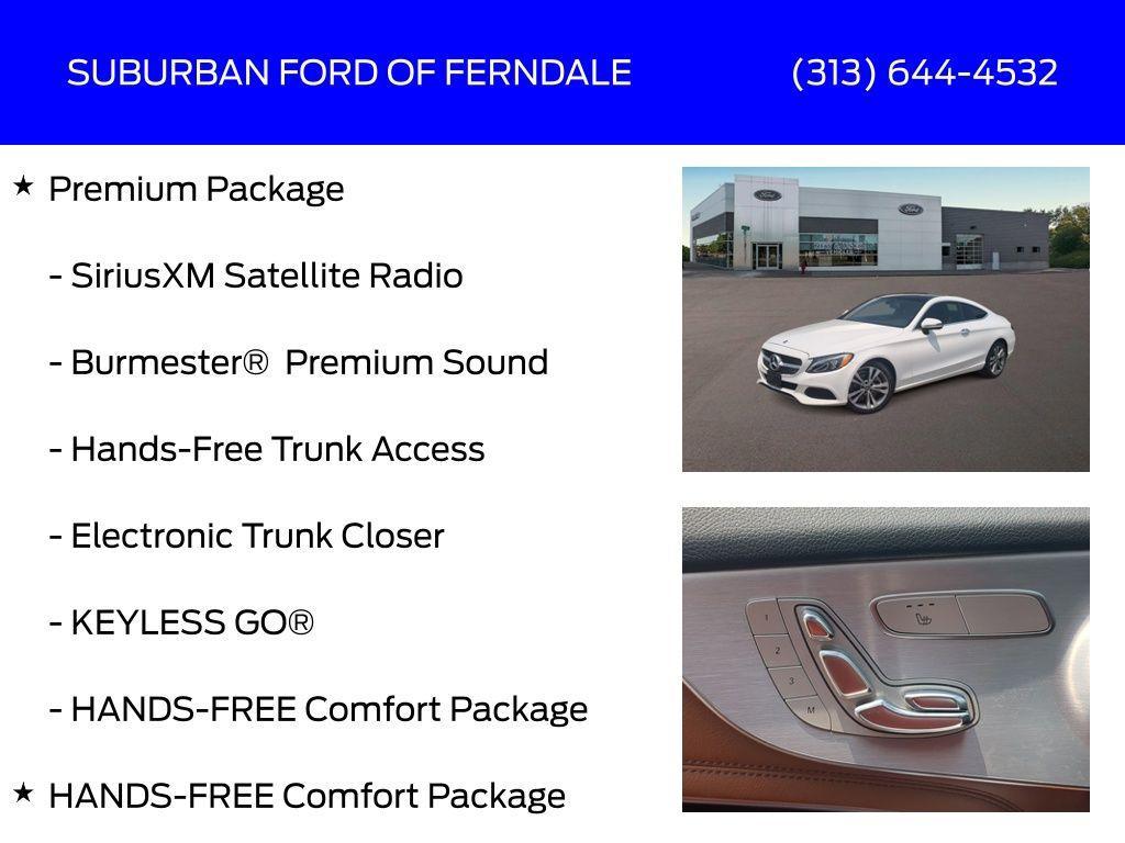 used 2018 Mercedes-Benz C-Class car, priced at $18,589