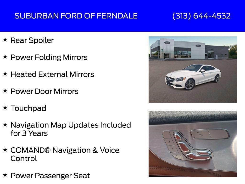used 2018 Mercedes-Benz C-Class car, priced at $18,589