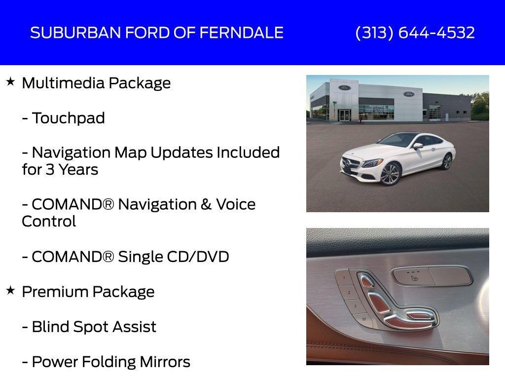 used 2018 Mercedes-Benz C-Class car, priced at $18,589