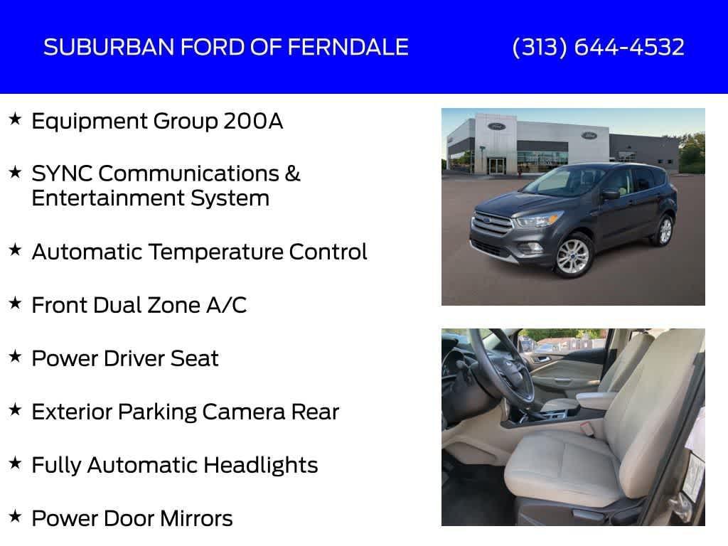 used 2017 Ford Escape car, priced at $9,379