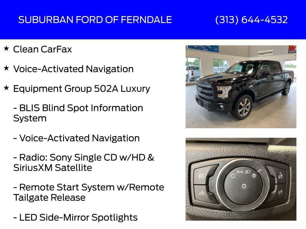 used 2016 Ford F-150 car, priced at $26,979