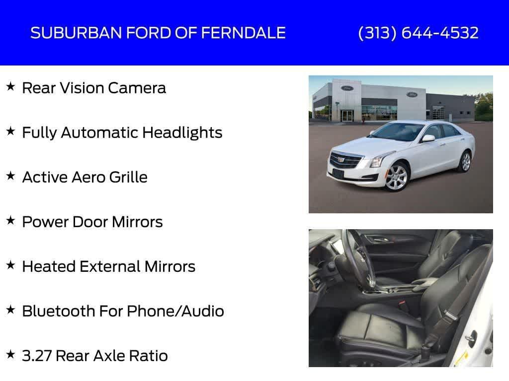 used 2015 Cadillac ATS car, priced at $7,895