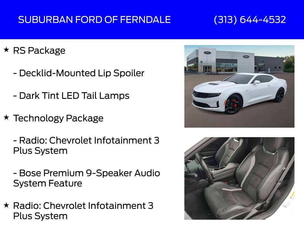 used 2022 Chevrolet Camaro car, priced at $34,995