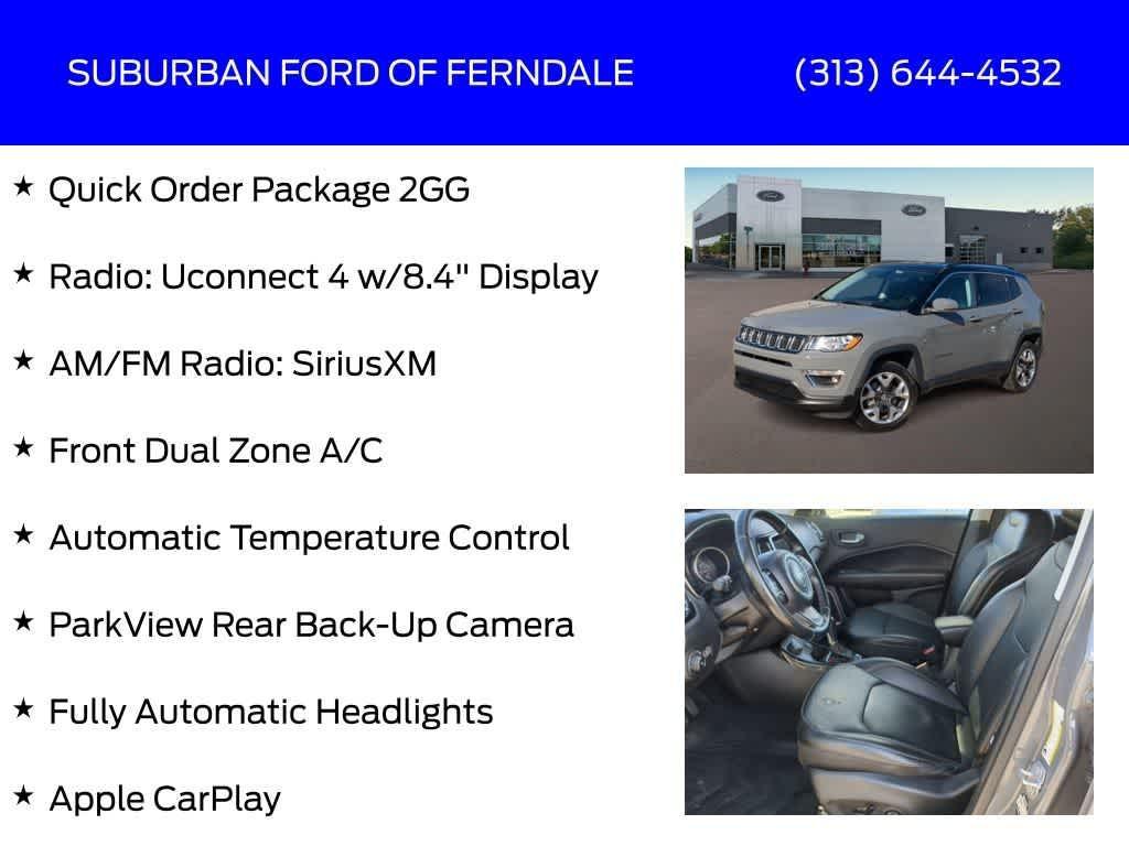 used 2020 Jeep Compass car, priced at $16,219