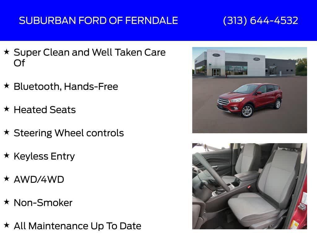 used 2017 Ford Escape car, priced at $11,995