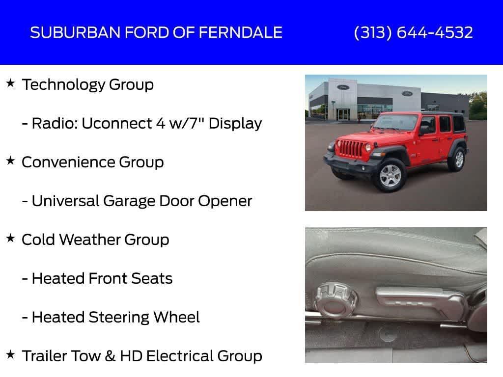 used 2021 Jeep Wrangler Unlimited car, priced at $25,529