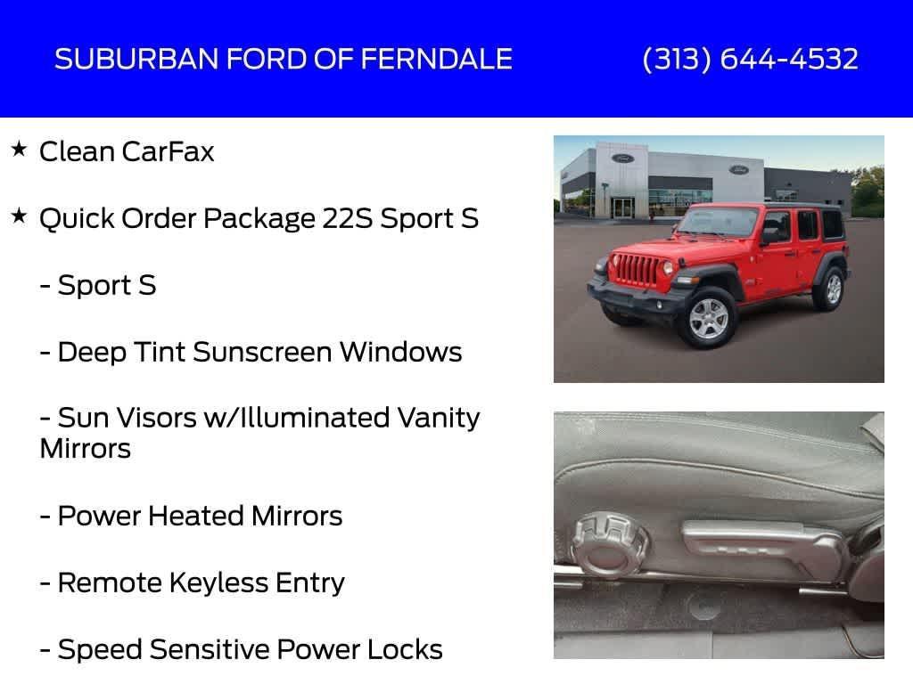 used 2021 Jeep Wrangler Unlimited car, priced at $25,529
