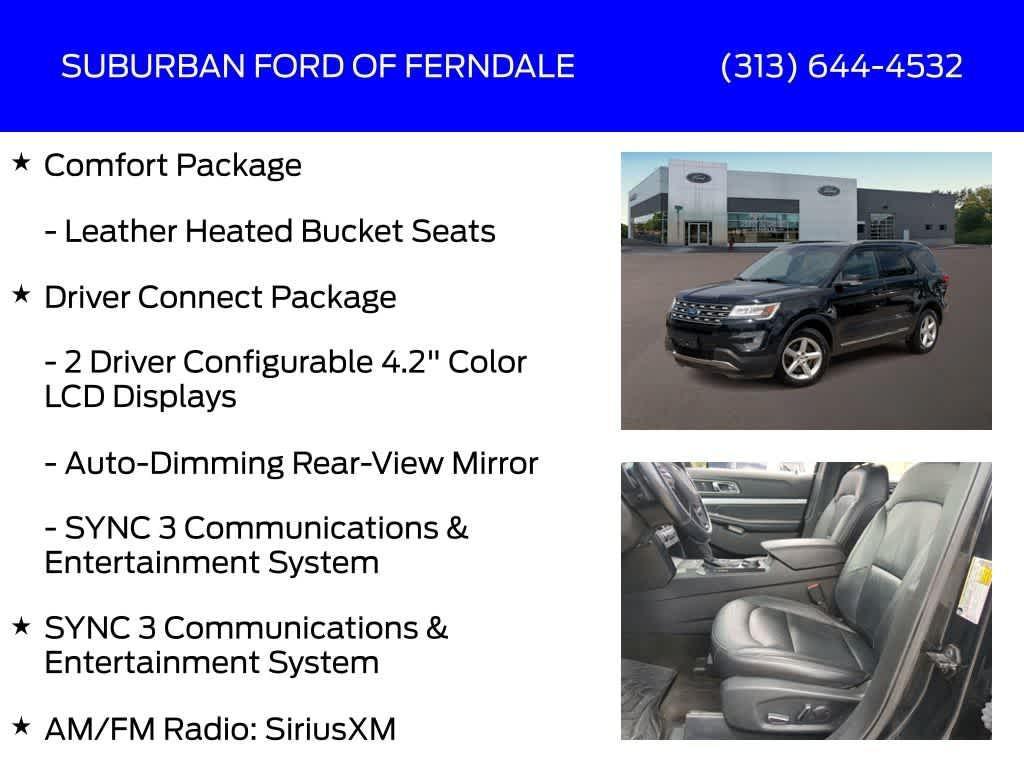 used 2017 Ford Explorer car, priced at $14,499