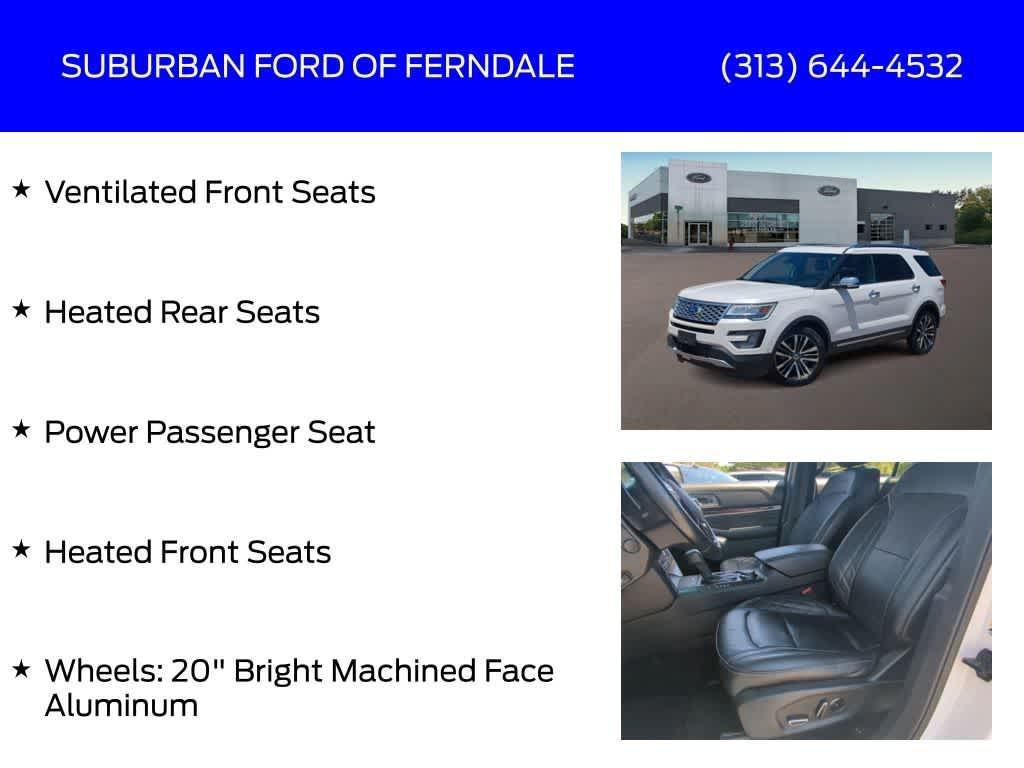 used 2017 Ford Explorer car, priced at $16,469