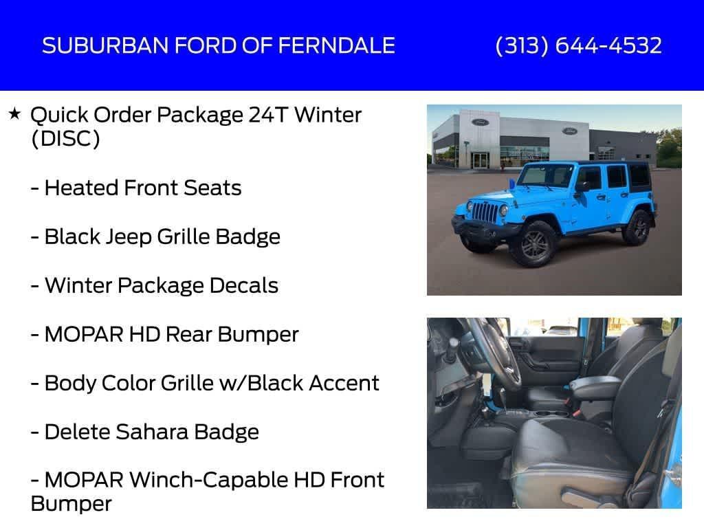 used 2017 Jeep Wrangler Unlimited car, priced at $20,989