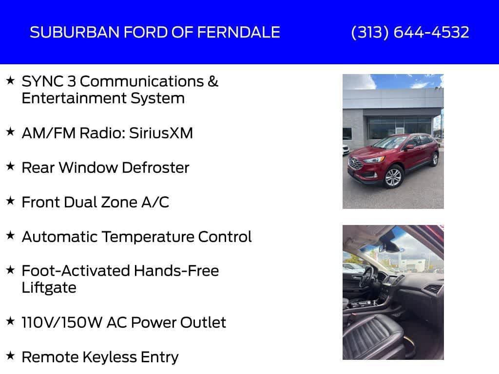 used 2019 Ford Edge car, priced at $14,929
