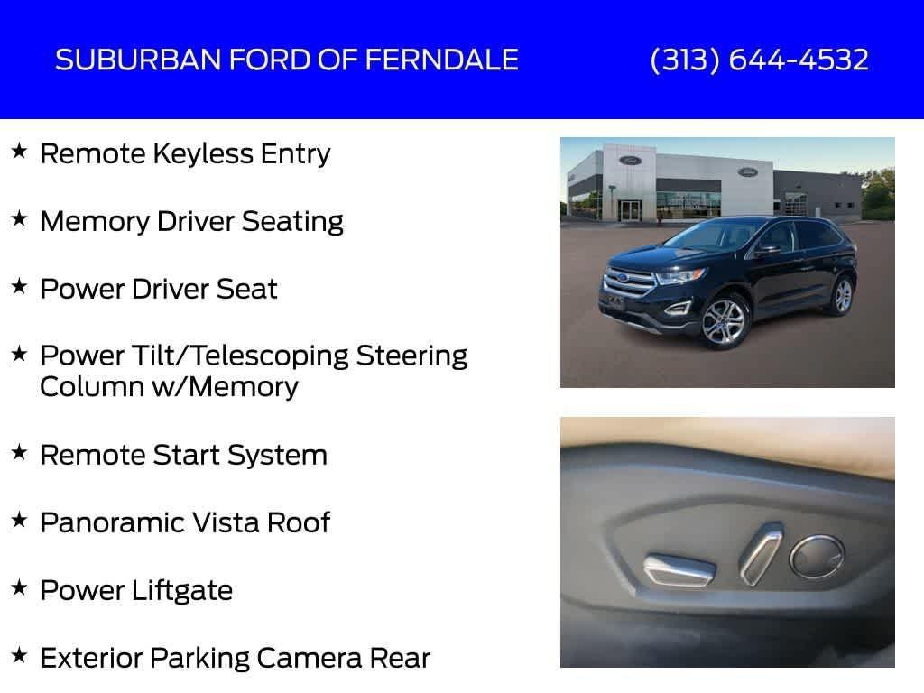 used 2018 Ford Edge car, priced at $13,509