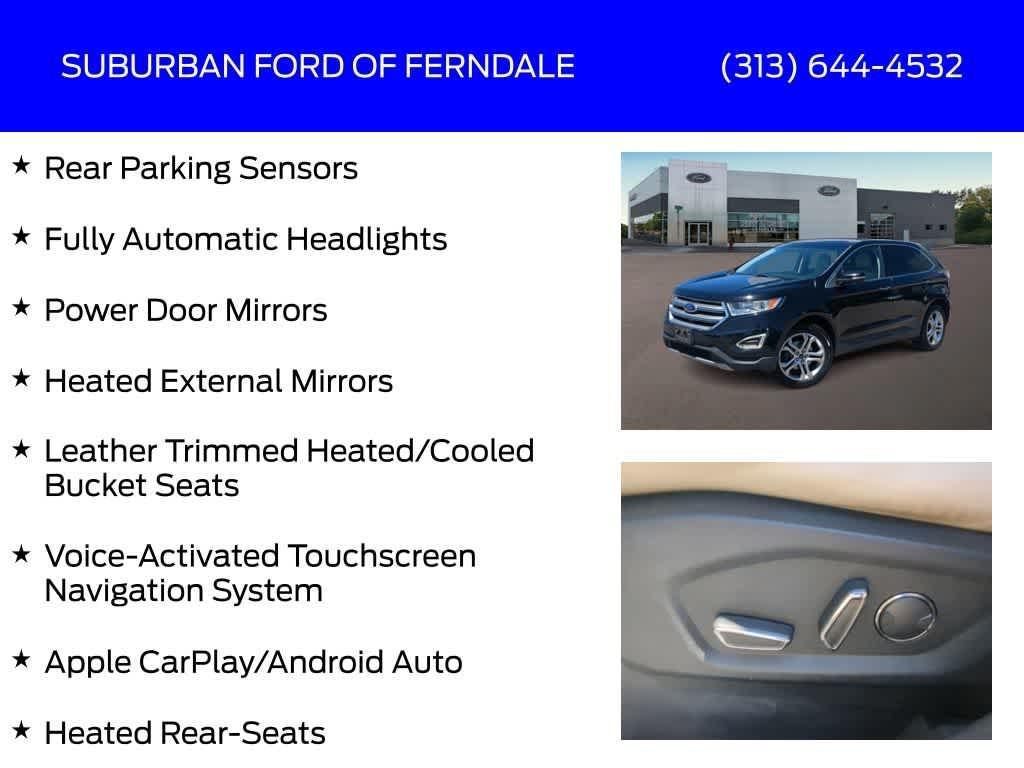used 2018 Ford Edge car, priced at $13,509