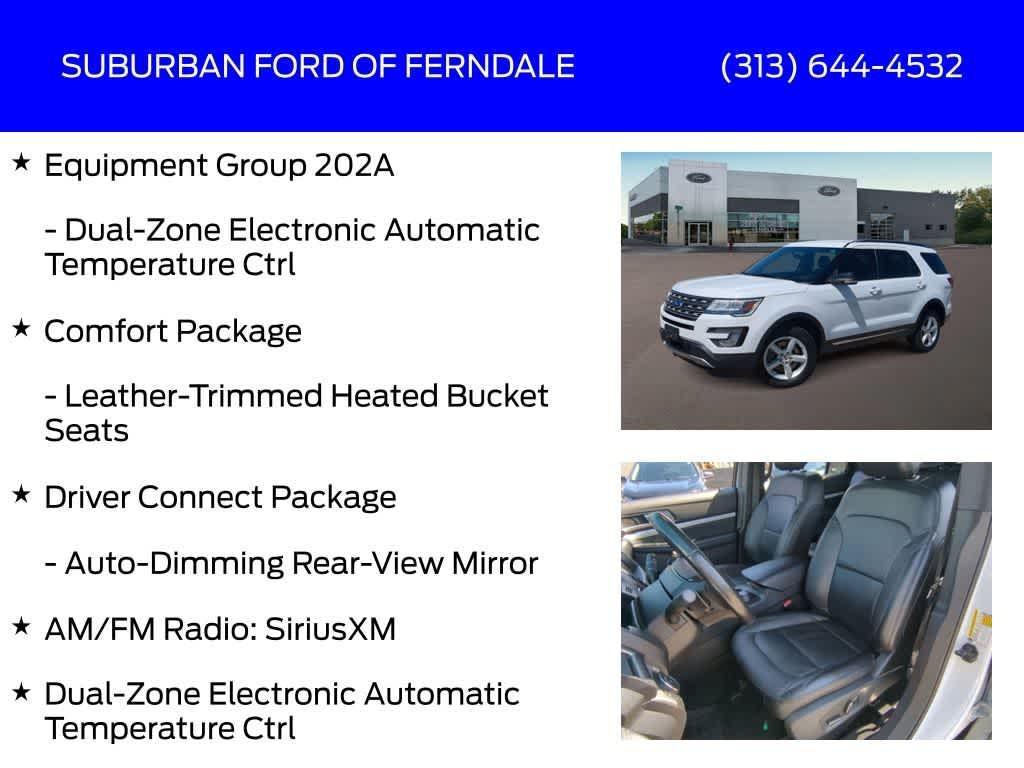 used 2016 Ford Explorer car, priced at $12,879