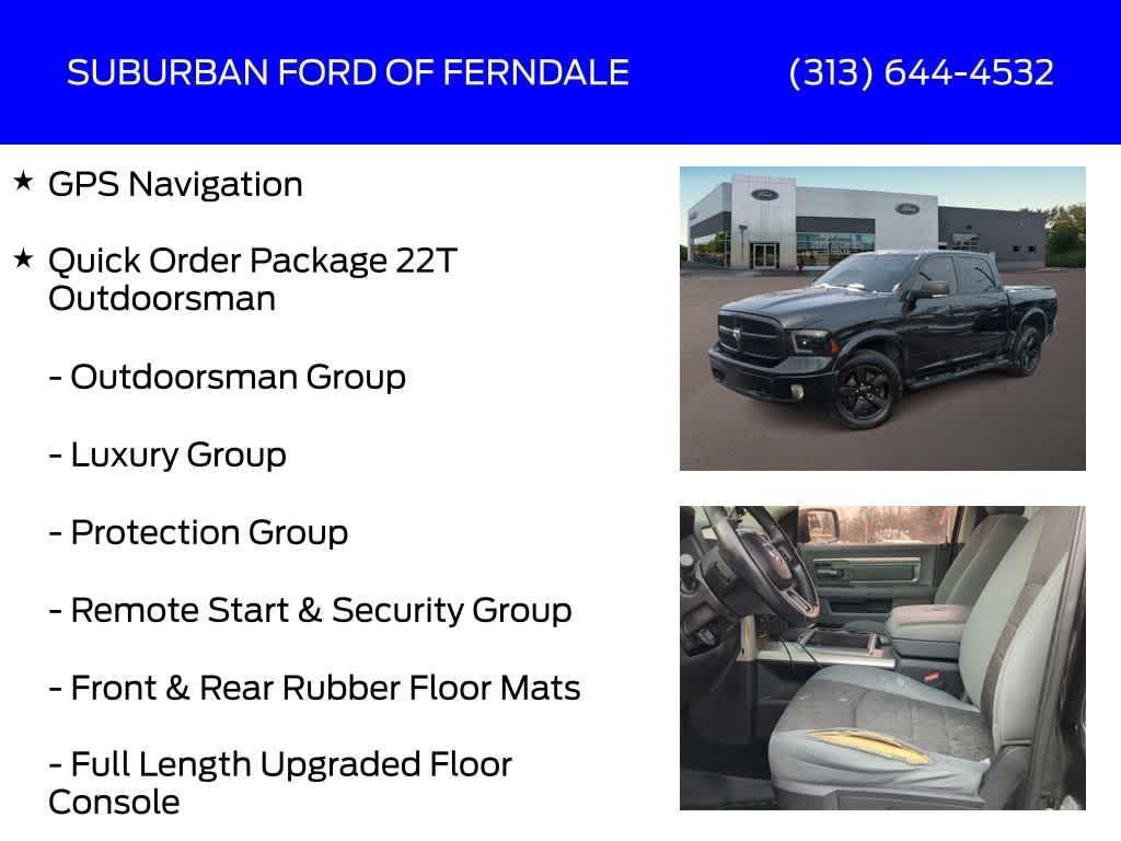 used 2015 Ram 1500 car, priced at $17,459