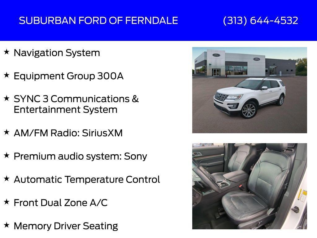 used 2017 Ford Explorer car, priced at $16,495