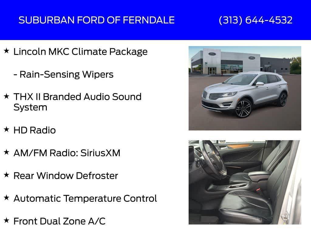 used 2018 Lincoln MKC car, priced at $19,459