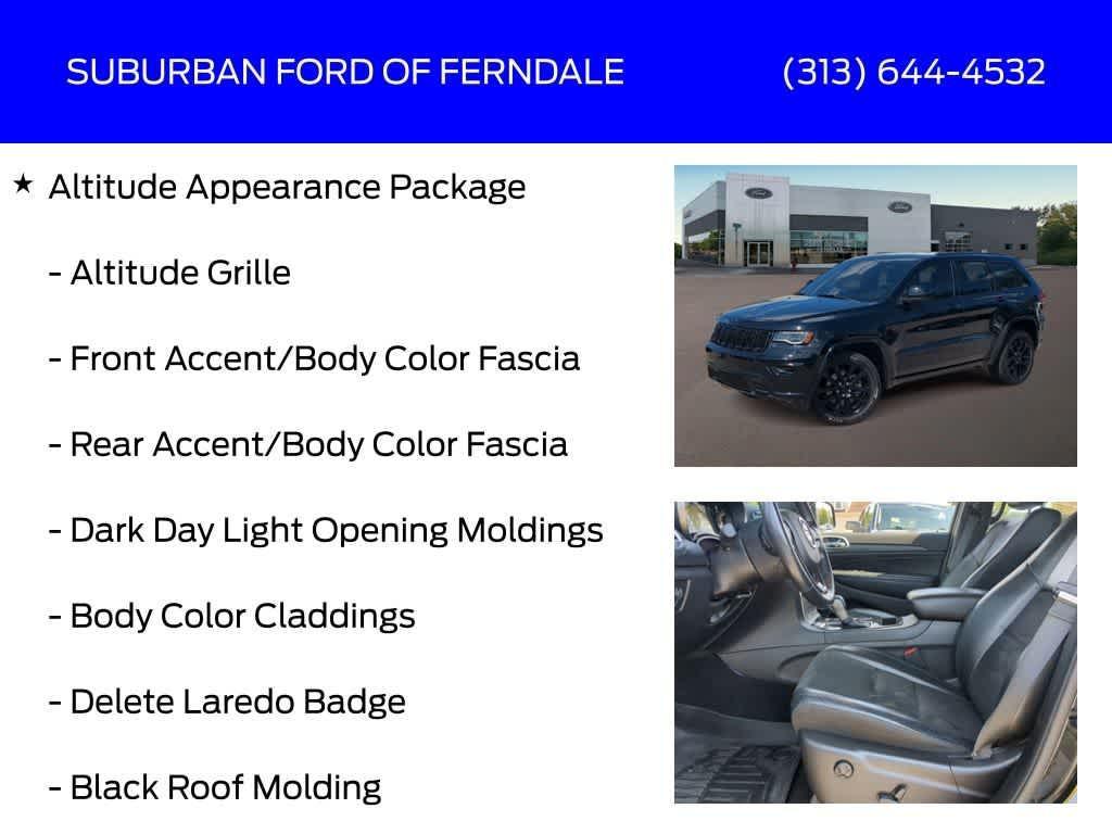 used 2021 Jeep Grand Cherokee car, priced at $26,489