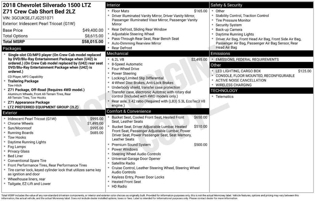 used 2018 Chevrolet Silverado 1500 car, priced at $27,609