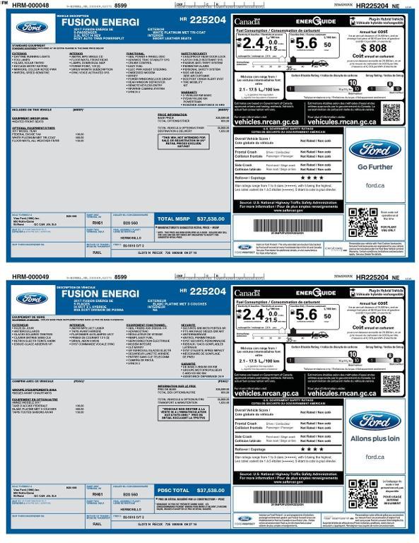 used 2017 Ford Fusion Energi car, priced at $8,459