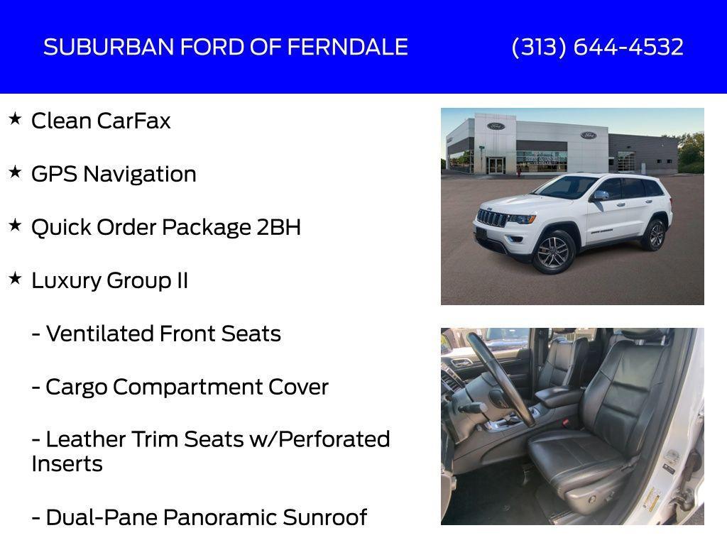 used 2021 Jeep Grand Cherokee car, priced at $18,209