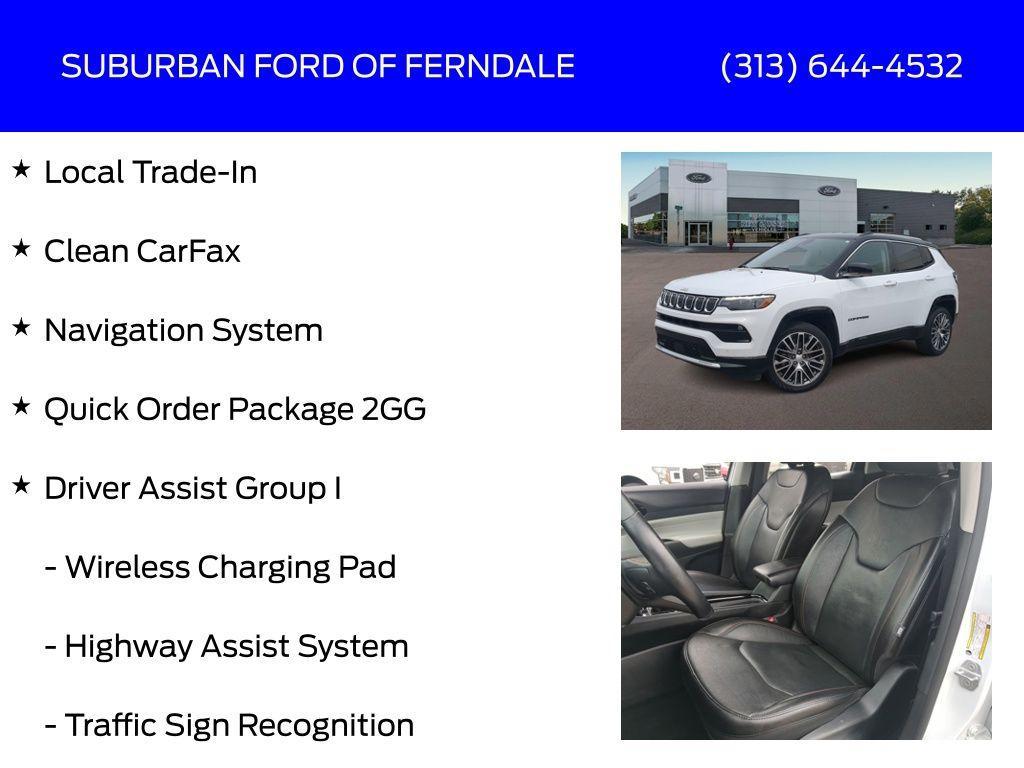 used 2022 Jeep Compass car, priced at $21,639