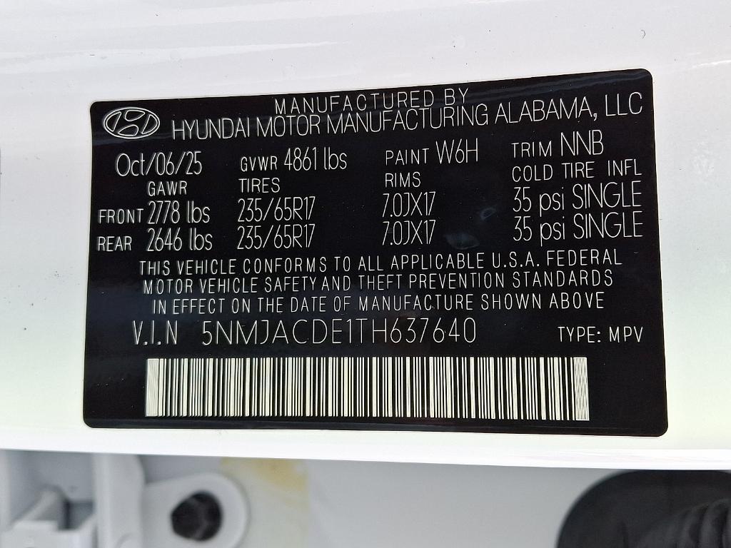 new 2026 Hyundai Tucson car, priced at $32,896