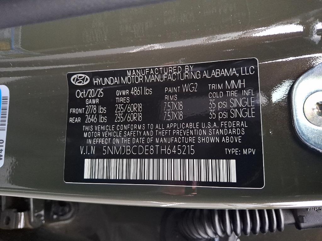 new 2026 Hyundai Tucson car, priced at $33,798