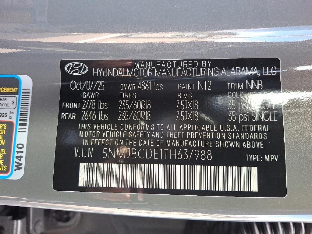 new 2026 Hyundai Tucson car, priced at $33,934