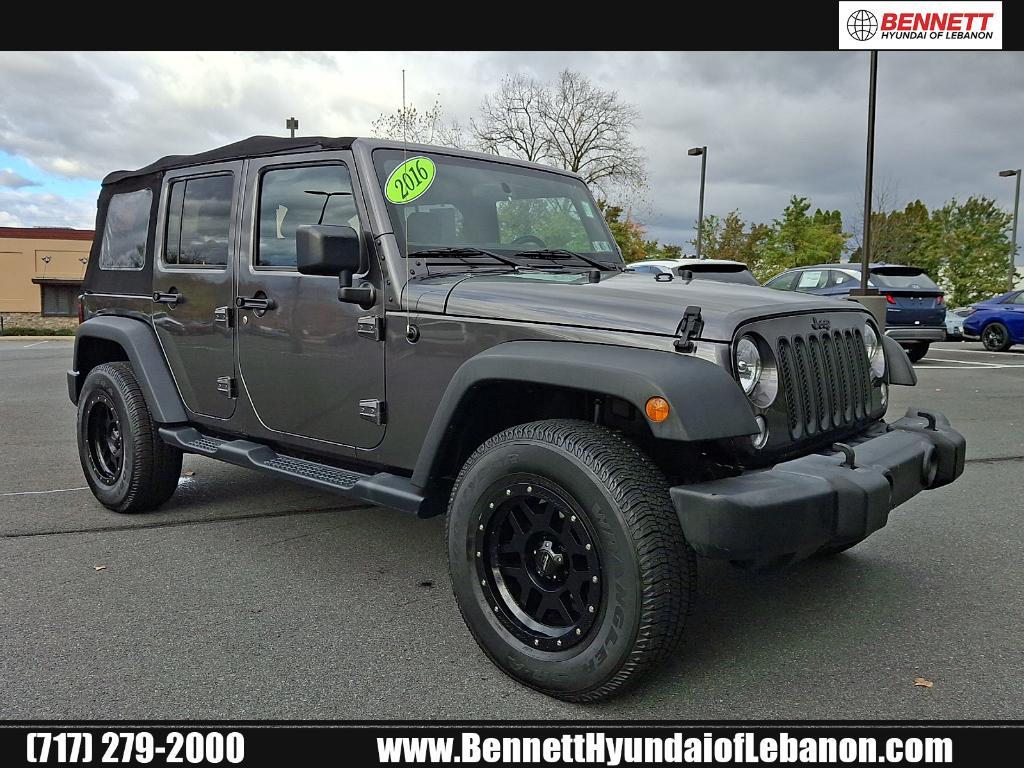 used 2016 Jeep Wrangler Unlimited car, priced at $18,067