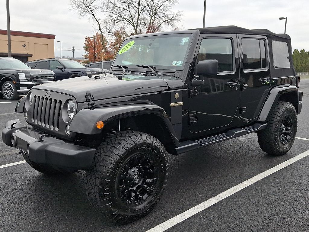 used 2016 Jeep Wrangler Unlimited car, priced at $21,998