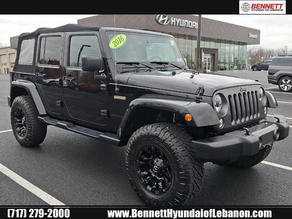 used 2016 Jeep Wrangler Unlimited car, priced at $21,998