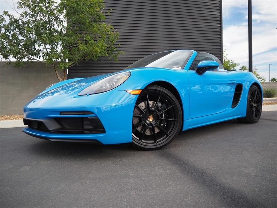 used 2023 Porsche 718 Boxster car, priced at $108,000