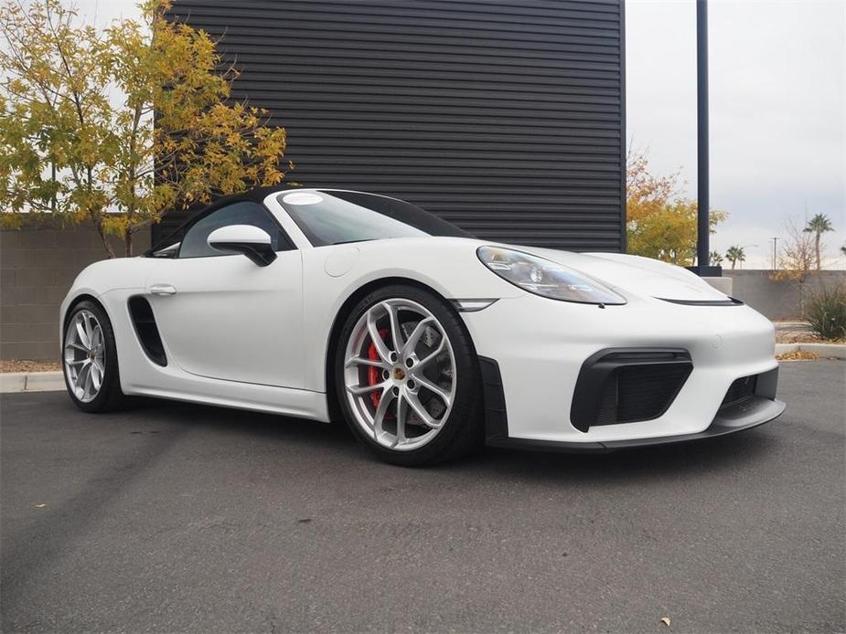 used 2021 Porsche 718 Spyder car, priced at $125,000