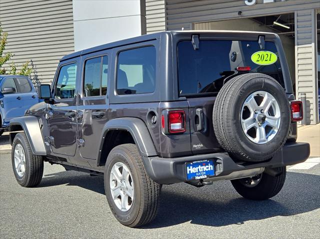 used 2021 Jeep Wrangler Unlimited car, priced at $32,654