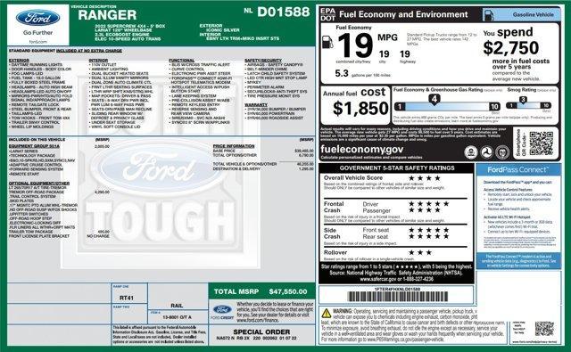 used 2022 Ford Ranger car, priced at $38,000