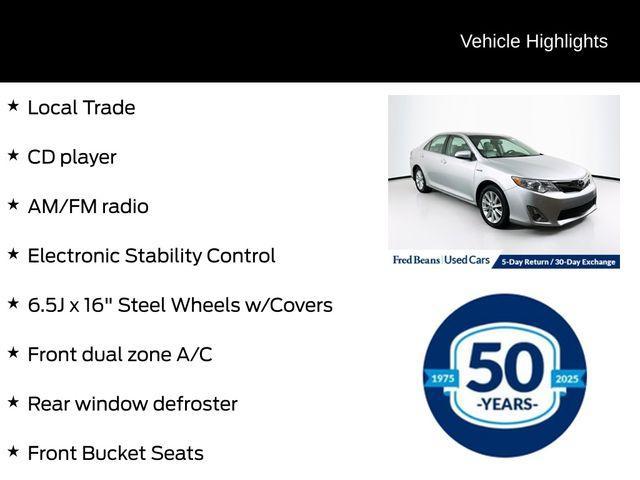 used 2014 Toyota Camry Hybrid car, priced at $9,000