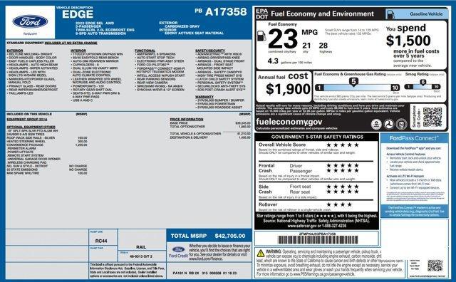 used 2023 Ford Edge car, priced at $26,020