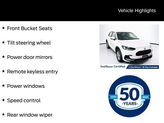used 2023 Honda HR-V car, priced at $24,500