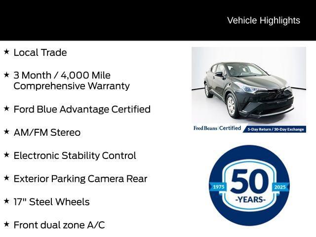 used 2019 Toyota C-HR car, priced at $20,160