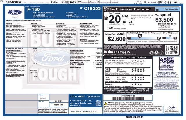 new 2025 Ford F-150 car, priced at $50,061