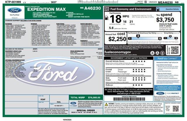 used 2021 Ford Expedition Max car, priced at $50,939