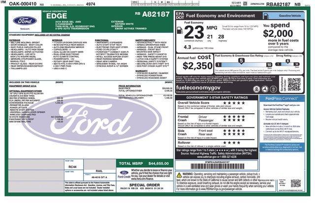 used 2024 Ford Edge car, priced at $30,000