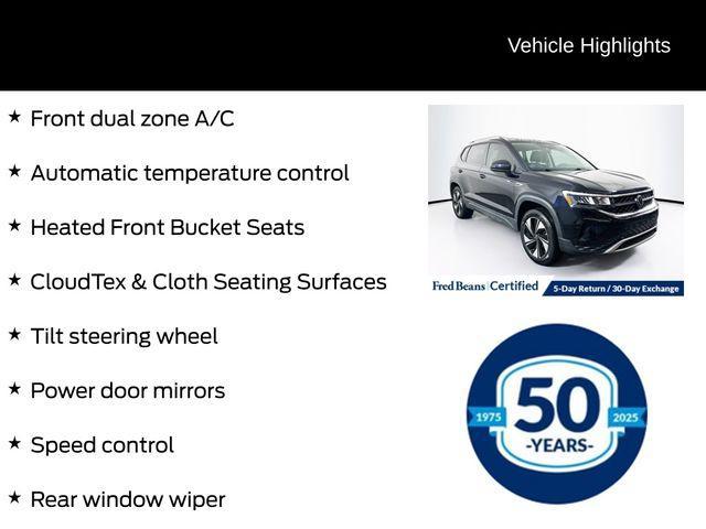 used 2024 Volkswagen Taos car, priced at $24,500