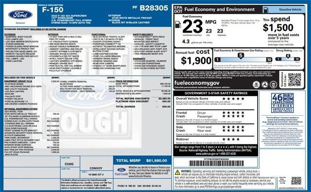 used 2023 Ford F-150 car, priced at $56,900