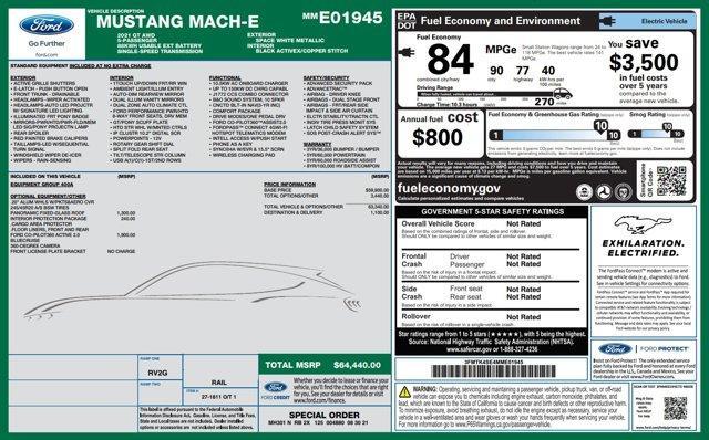 used 2021 Ford Mustang Mach-E car, priced at $31,589